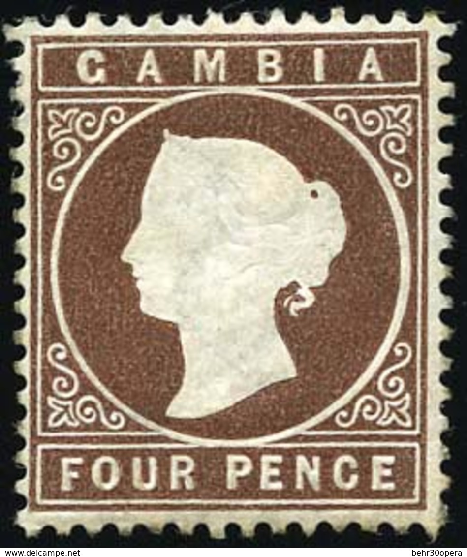 * N°9 - 4p. Brun. TB. - Gambia (...-1964)