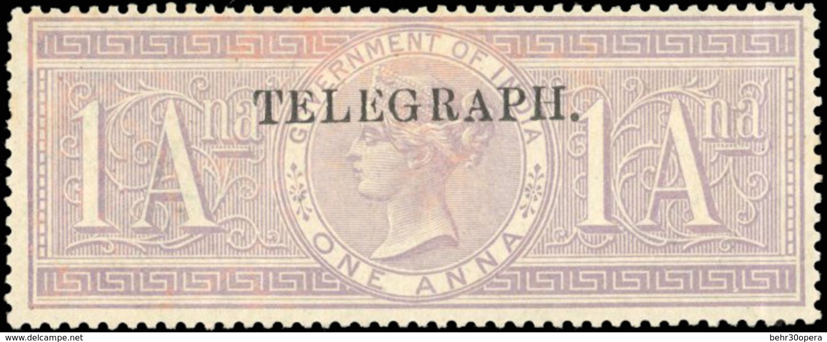 * N°21 - 1a. Violet. Surcharge ''TELEGRAPH.''. SG#T21 - Cote750£. TB. - Andere & Zonder Classificatie