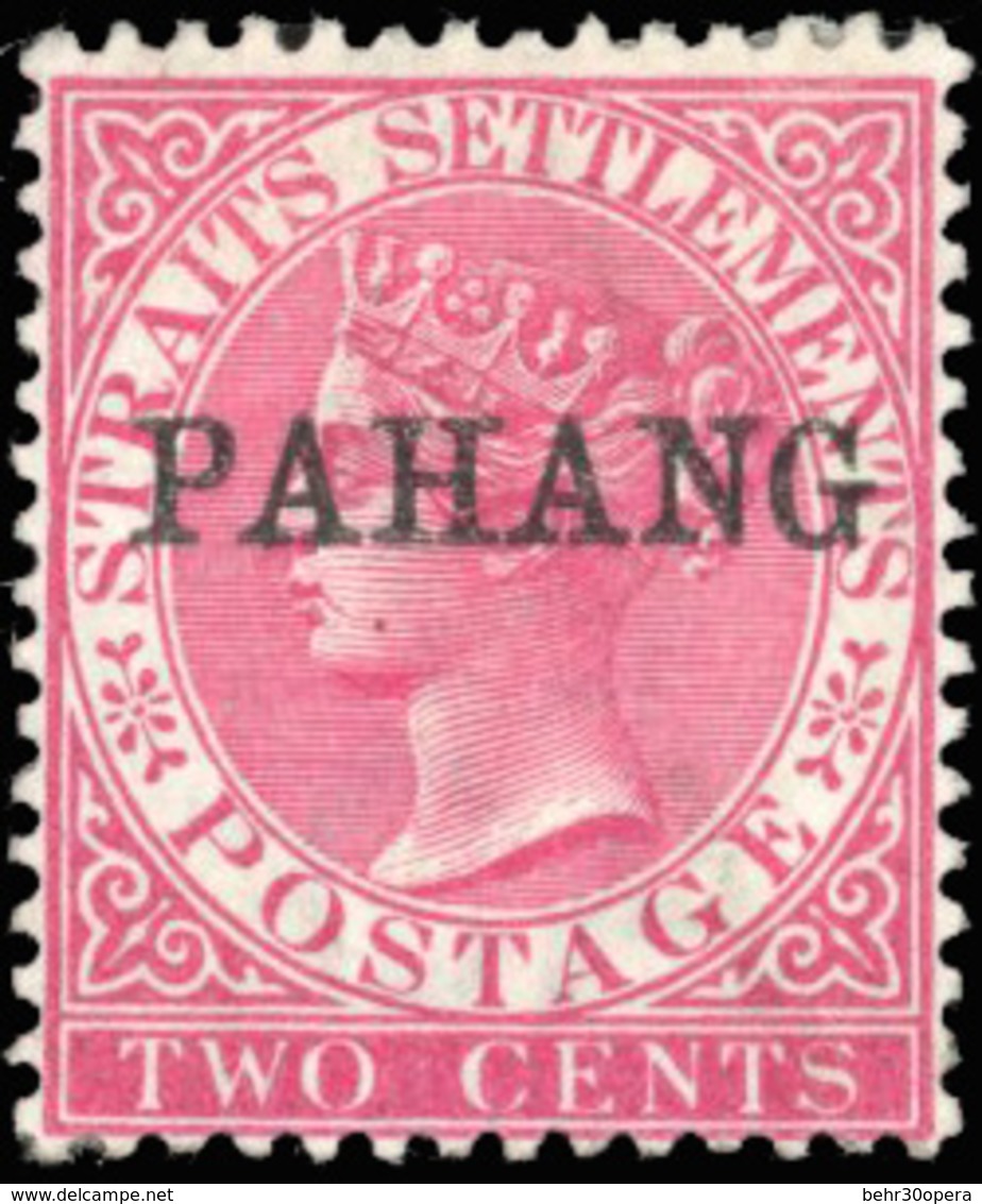 * N°1b - 2c. Rose. (SG#6 - C.140£). SUP. - Pahang