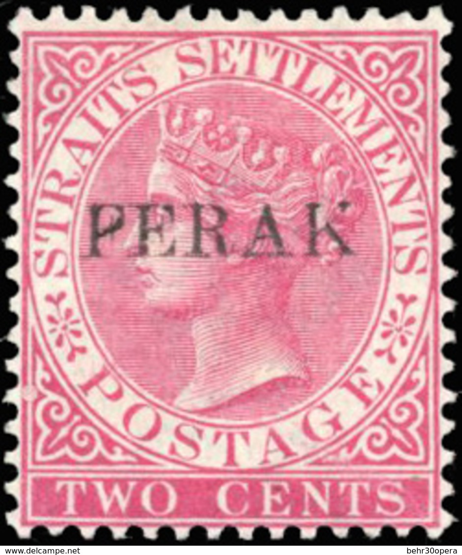 * N°4g - 3c. Rose. Erreur De Surcharge ''FERAK''. (SG#19Ab - C.425£). SUP. - Perak