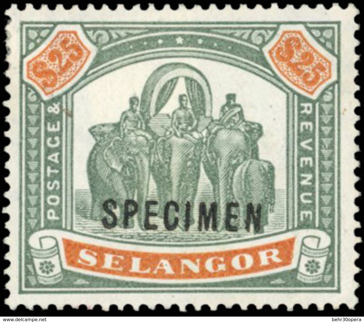 * N°89,48 - 16 Valeurs. Surcharge SPECIMEN. Avec Et Sans Gomme. SG#49+51+53+54/66. TB. - Selangor