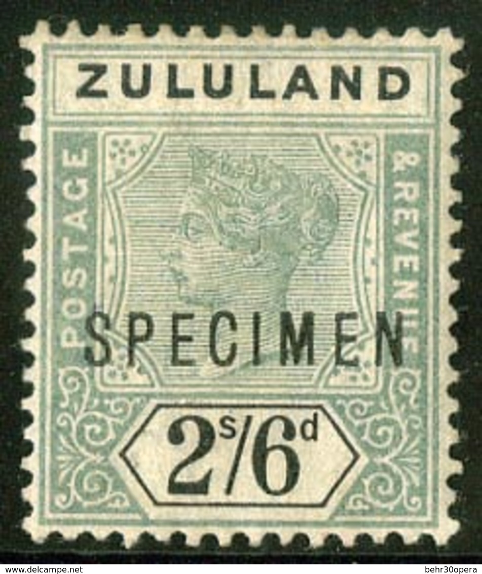 * N°627 - SG#6+7+26. Surcharge SPECIMEN. TB. - Zululand (1888-1902)