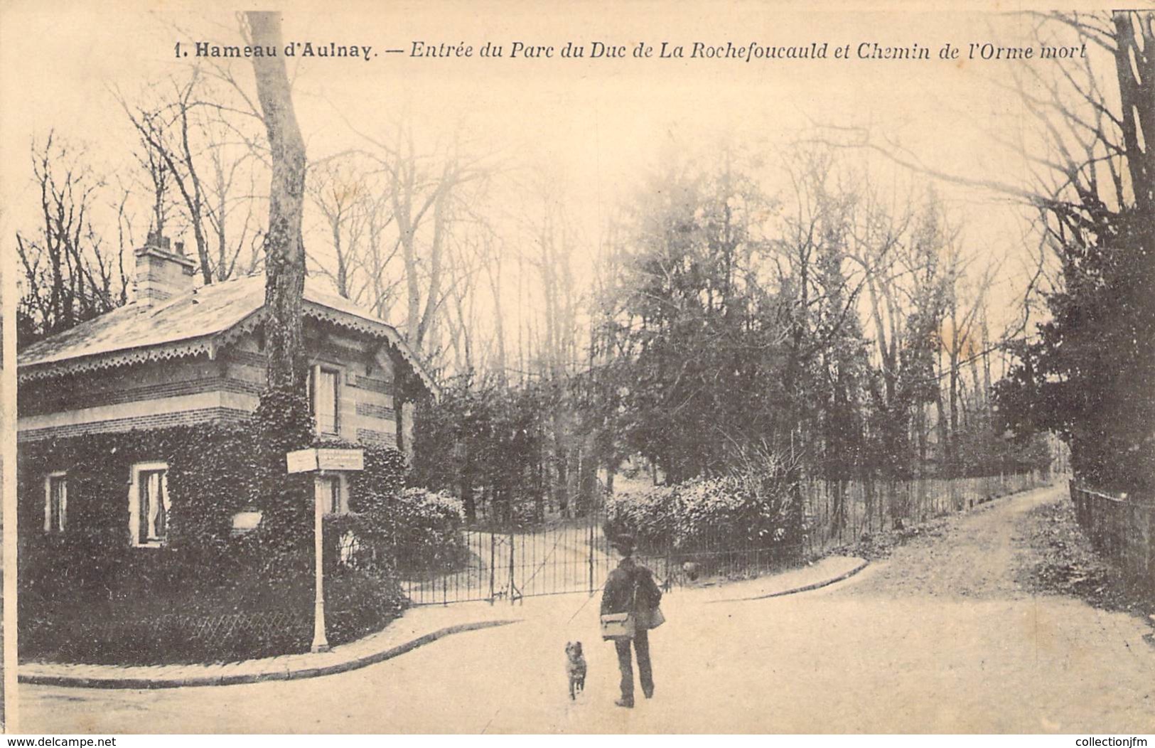 CPA FRANCE 92 "Chatenay Malabry, Hameau D'Aulnay, Entrée Du Parc Du Duc De La Rochefoucauld" - Chatenay Malabry