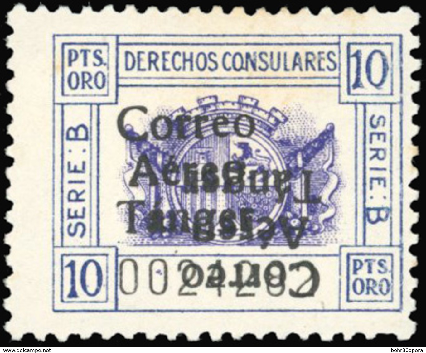 * N°29a/32a - 4 Valeurs. Double Surcharge Dont 1 Renversée. TB. - Spanish Morocco