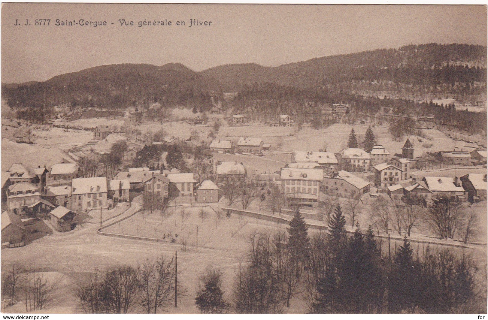 Suisse : VD Vaud : SAINT-CERGUE : Vue Générale En Hiver - Saint-Cergue