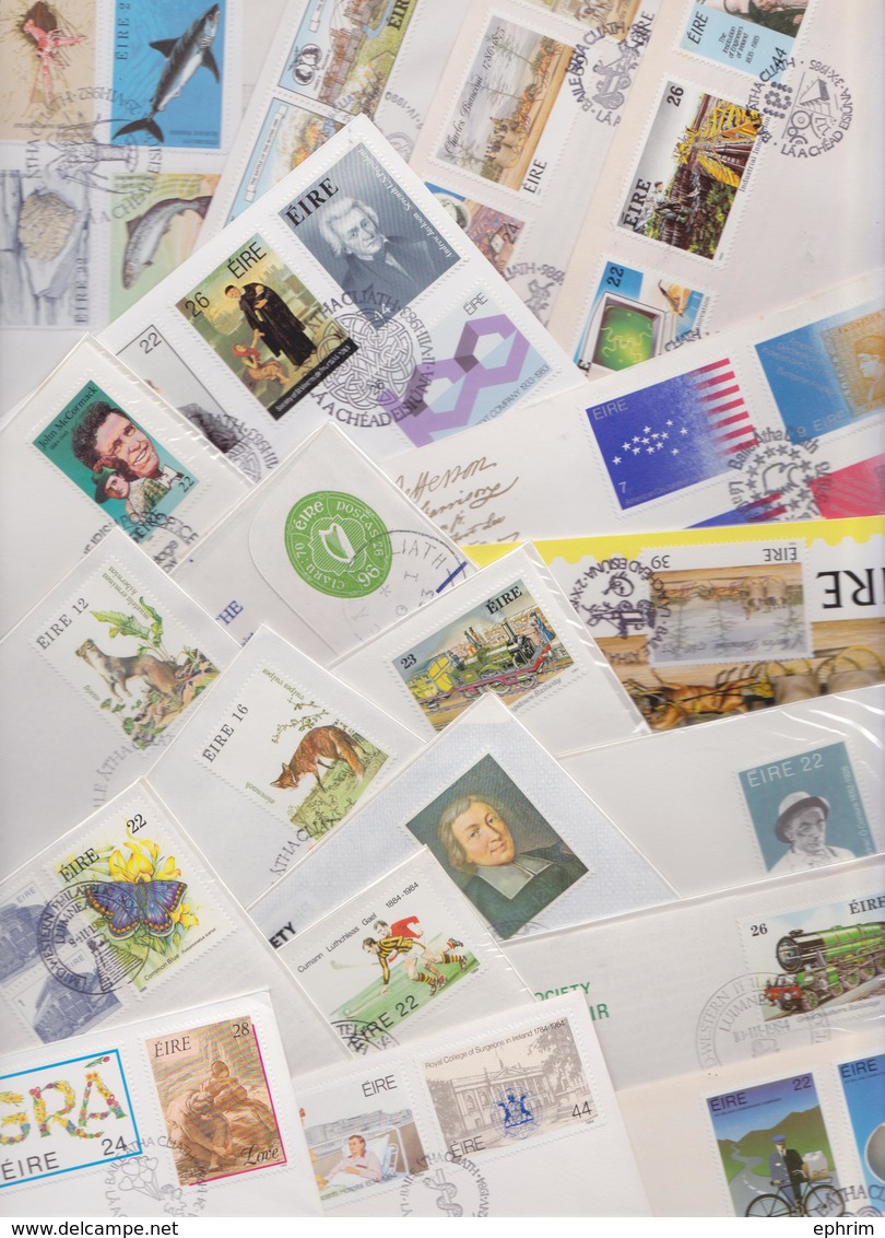 EIRE - IRLANDE - IRELAND - BEAU LOT VARIE DE 220 ENVELOPPES PREMIER JOUR - FDC - FIRST DAY OF ISSUE - COVERS - COVER