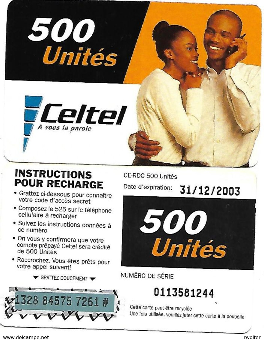 @+ CONGO (RDC) - Celtel - Couple - 31/12/2003 - Kongo