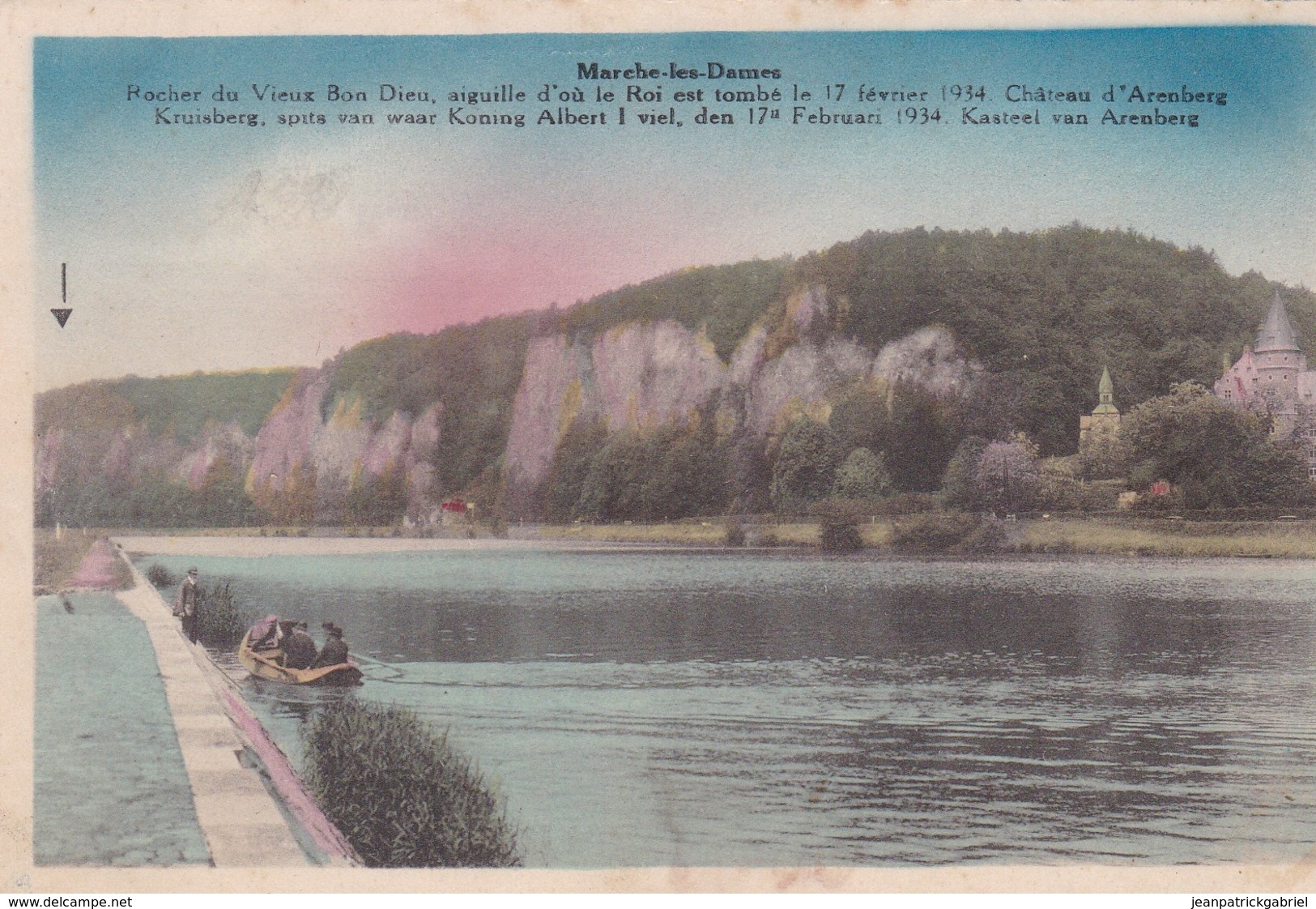 Marche Les Dames Rocher Du Vieux Bon Dieu Aiguille D Ou Le Roi Est Tombe Le 17 Fevrier 1934 Chateau D Arenberg - Autres & Non Classés