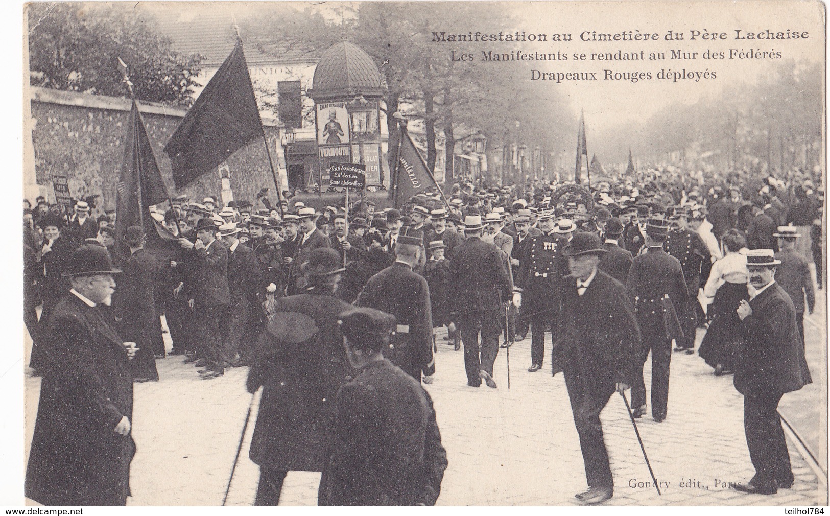 MANIFESTATION AU CIMETIERE DU PERE LACHAISE - Autres & Non Classés