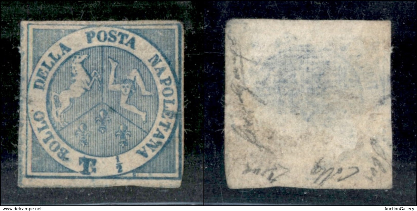 ANTICHI STATI ITALIANI - NAPOLI - Dittatura - 1860 - Mezzo Tornese (15) Nuovo Senza Gomma - Assottigliato Al Retro - Da  - Other & Unclassified