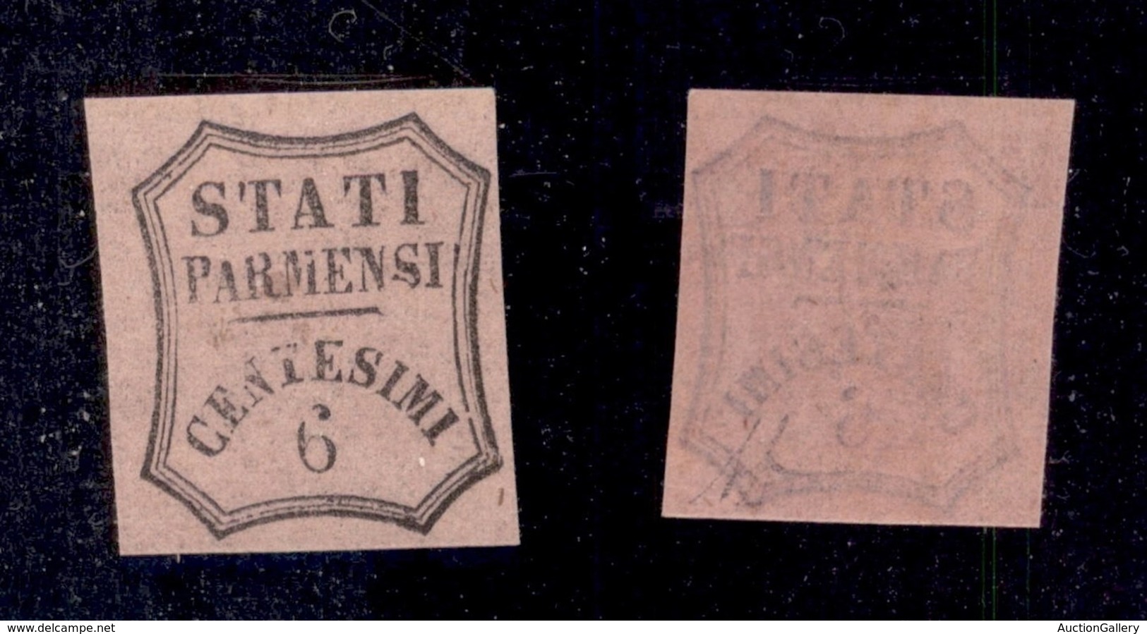 ANTICHI STATI ITALIANI - PARMA - Segnatasse - 1857 - Non Emesso - 6 Cent (1A) - Gomma Integra - Diena - Other & Unclassified