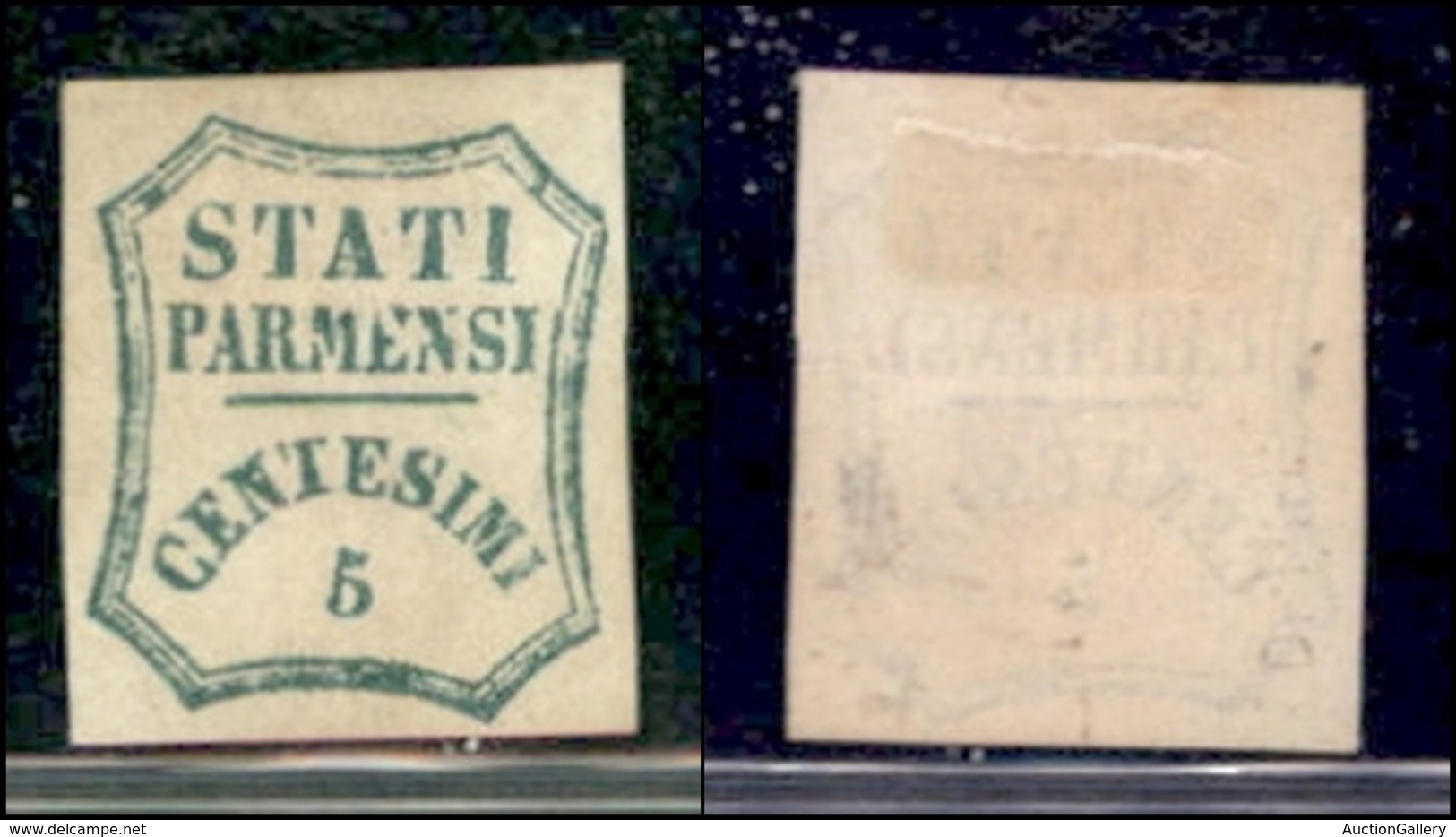 ANTICHI STATI ITALIANI - PARMA - 1859 - 5 Cent (12) - Nuovo Senza Gomma - Cert. AG (1750) - Sonstige & Ohne Zuordnung