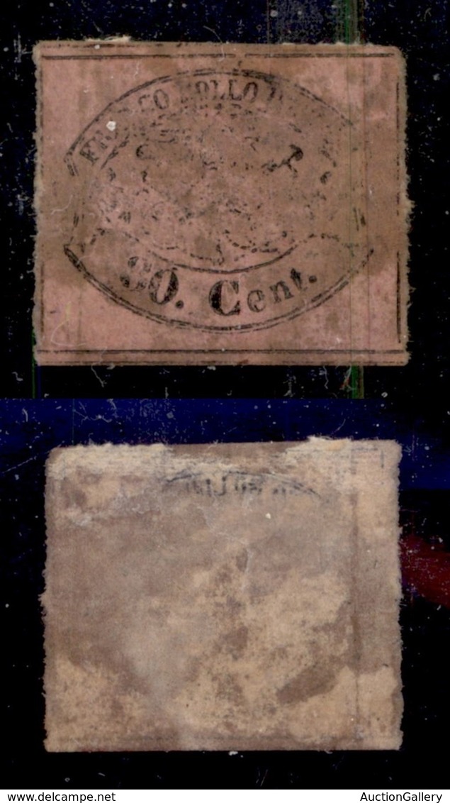 ANTICHI STATI ITALIANI - STATO PONTIFICIO - 1867 - 80 Cent (20) Usato (850) - Sonstige & Ohne Zuordnung