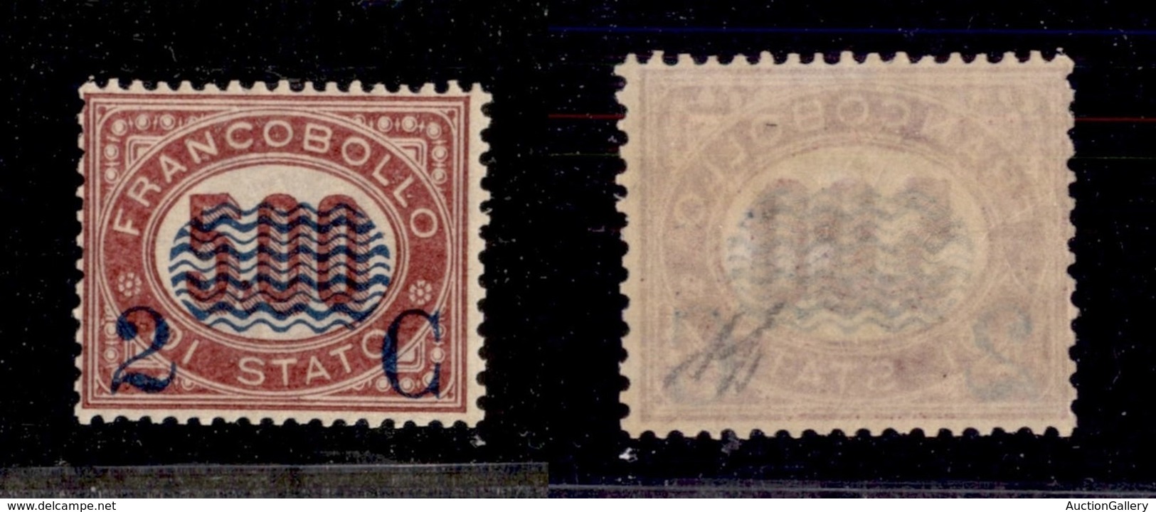 REGNO - POSTA ORDINARIA - 1878 - 2 Cent Su 5 Lire (35) - Gomma Integra - Ottima Centratura - Diena (2.750) - Autres & Non Classés