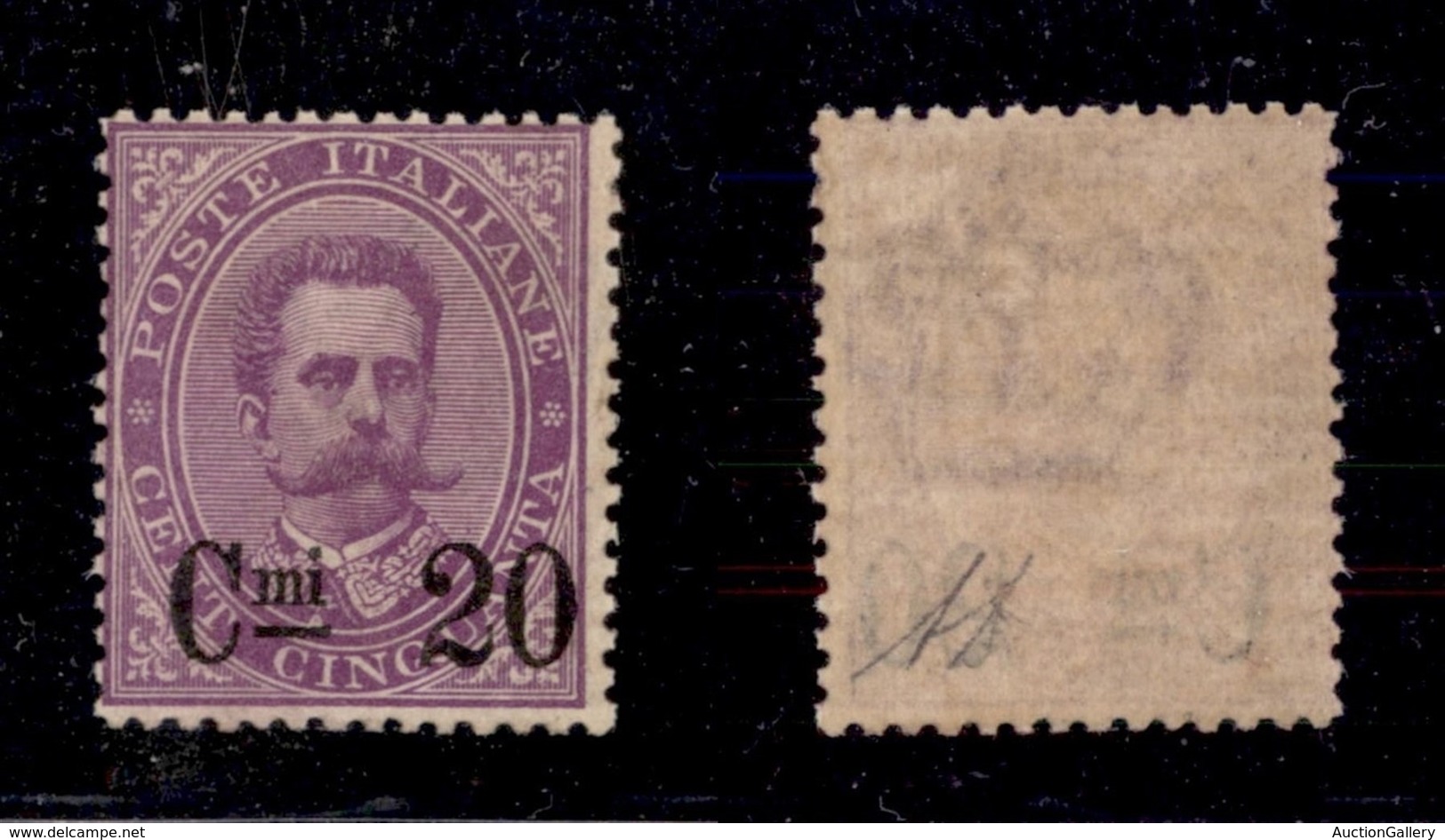 REGNO - POSTA ORDINARIA - 1890 - 20 Cent Su 50 (58) - Gomma Integra - Diena (750) - Autres & Non Classés