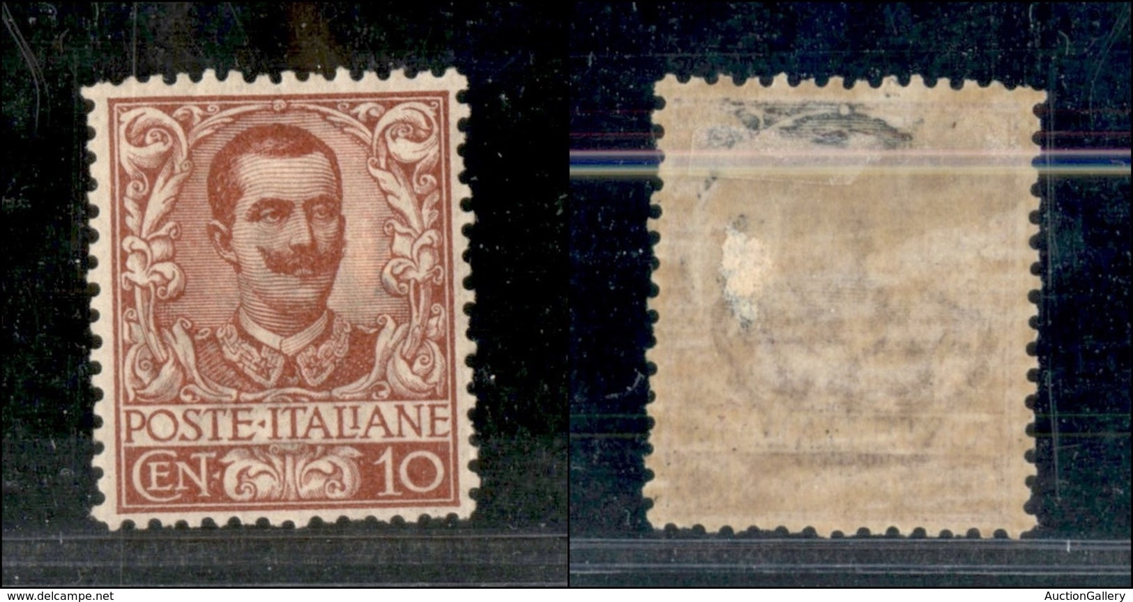 REGNO - POSTA ORDINARIA - 1901 - 10 Cent Floreale (71) - Gomma Originale Con Piccoli Residui Di Carta A Stampa - Ottima  - Other & Unclassified