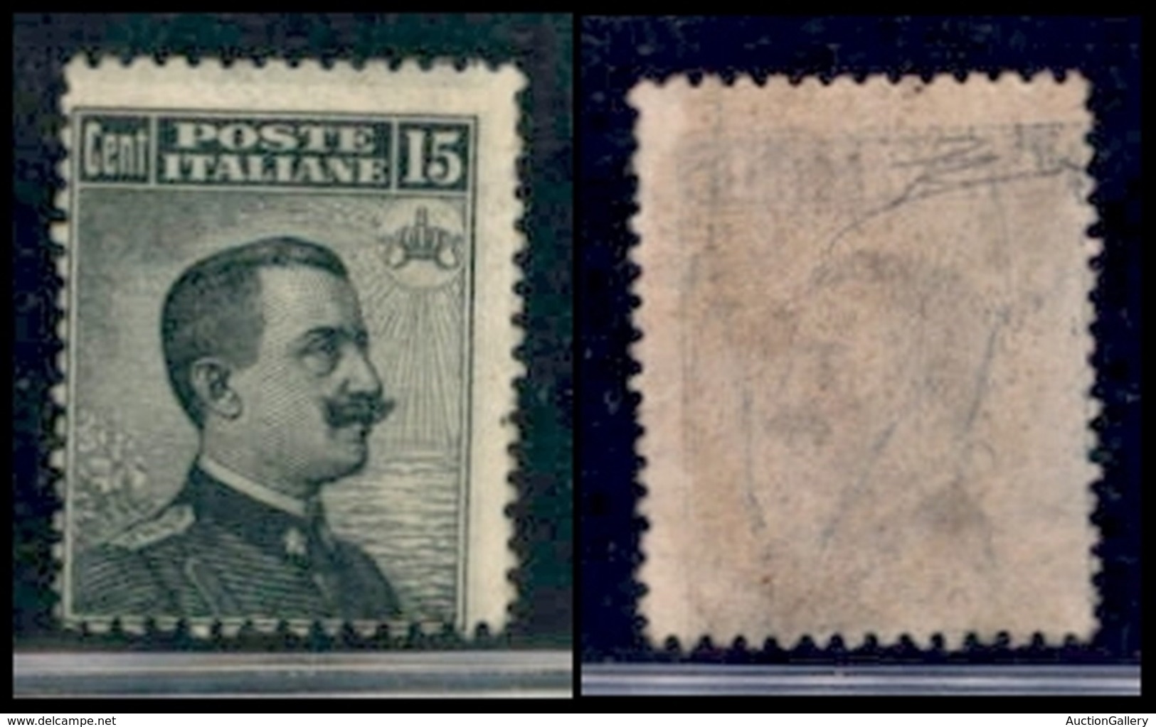 REGNO - POSTA ORDINARIA - 1909 - 15 Cent (86) - Gomma Integra - Cert Diena (1000) - Autres & Non Classés