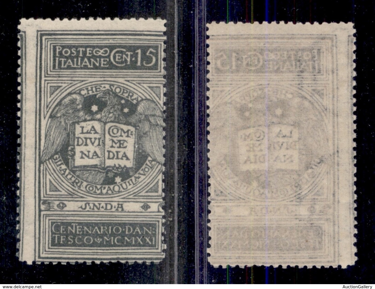 REGNO - POSTA ORDINARIA - 1921 - Non Emesso - 15 Cent Dante (116A) - Gomma Integra (525) - Autres & Non Classés