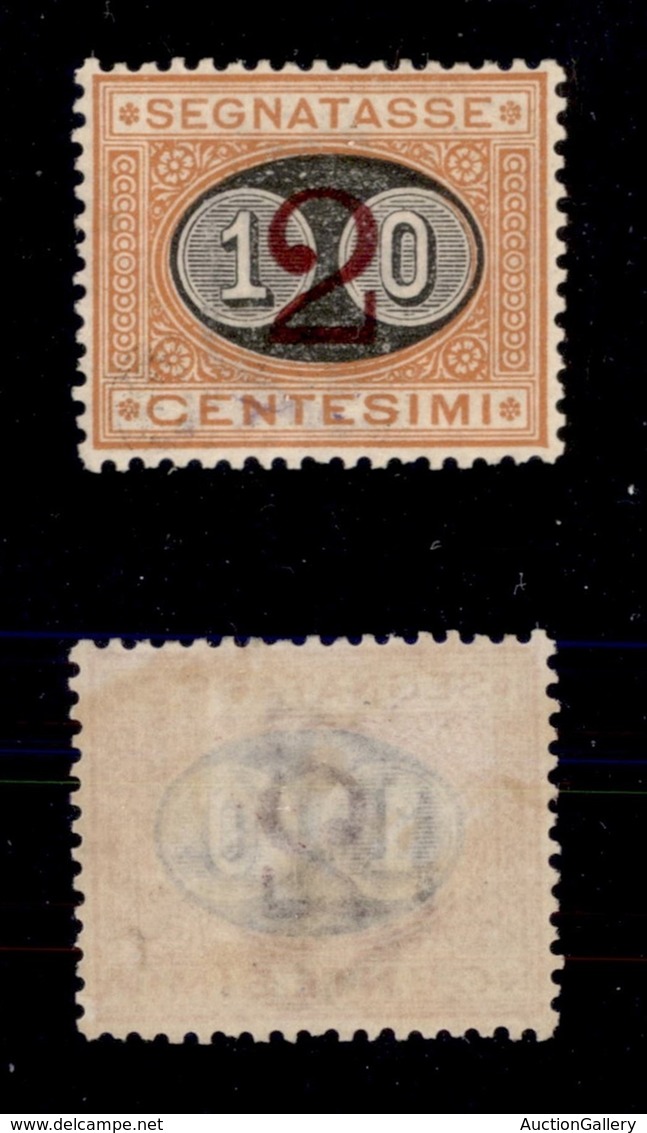 REGNO - SEGNATASSE - 1891 - 10 Cent Su 2 (17) - Gomma Originale - Ottimamente Centrato (550) - Autres & Non Classés