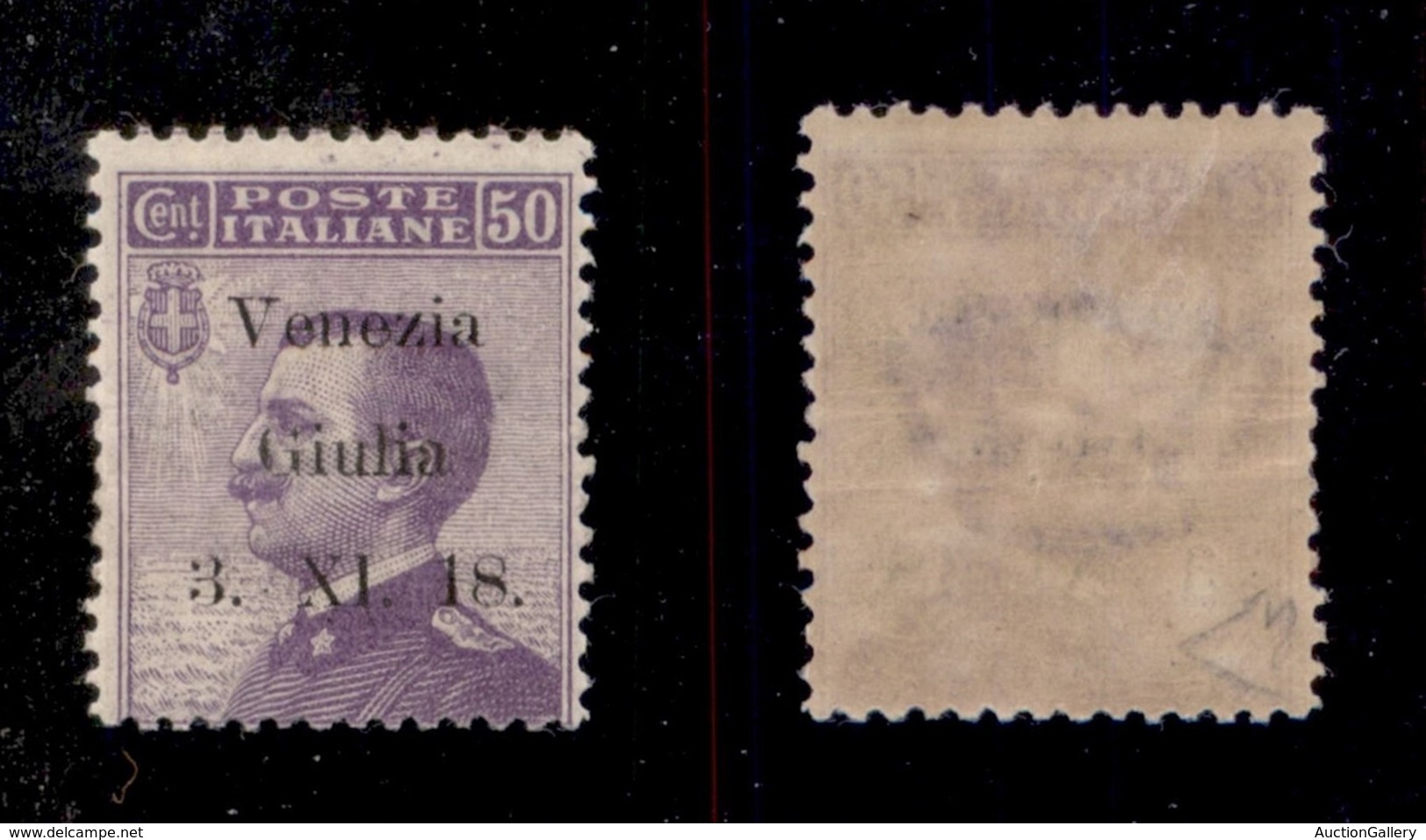 OCCUPAZIONI I GUERRA MONDIALE - VENEZIA GIULIA - 1918 - Saggi - 50 Cent Michetti (S1) - Gomma Originale - Diena (1.500) - Andere & Zonder Classificatie