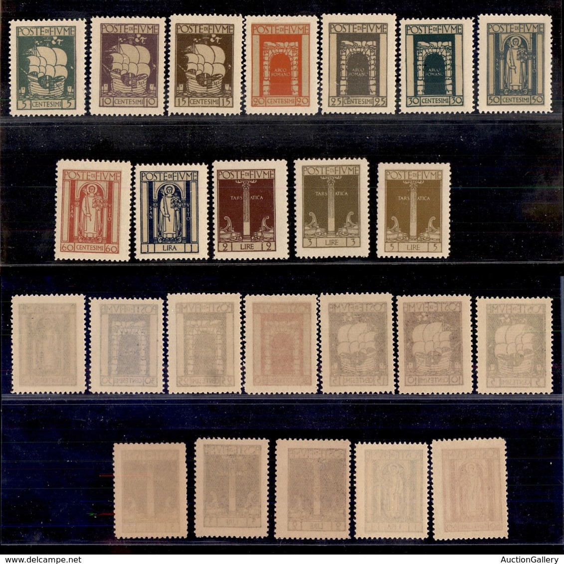 OCCUPAZIONI I GUERRA MONDIALE - FIUME - 1923 . S. Vito (190/201) - Serie Completa - Gomma Integra (625) - Andere & Zonder Classificatie