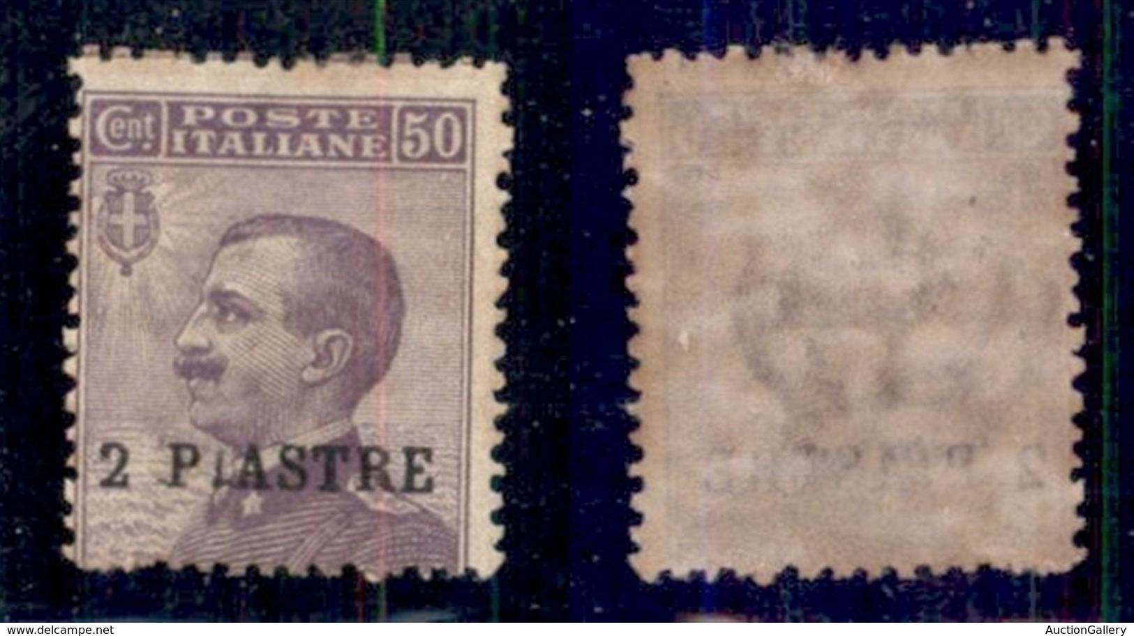 UFFICI POSTALI ALL'ESTERO - LEVANTE - COSTANTINOPOLI - 1908 - 2 Piastre Su 50 Cent (12m) Con Cifra Stretta - Gomma Origi - Other & Unclassified