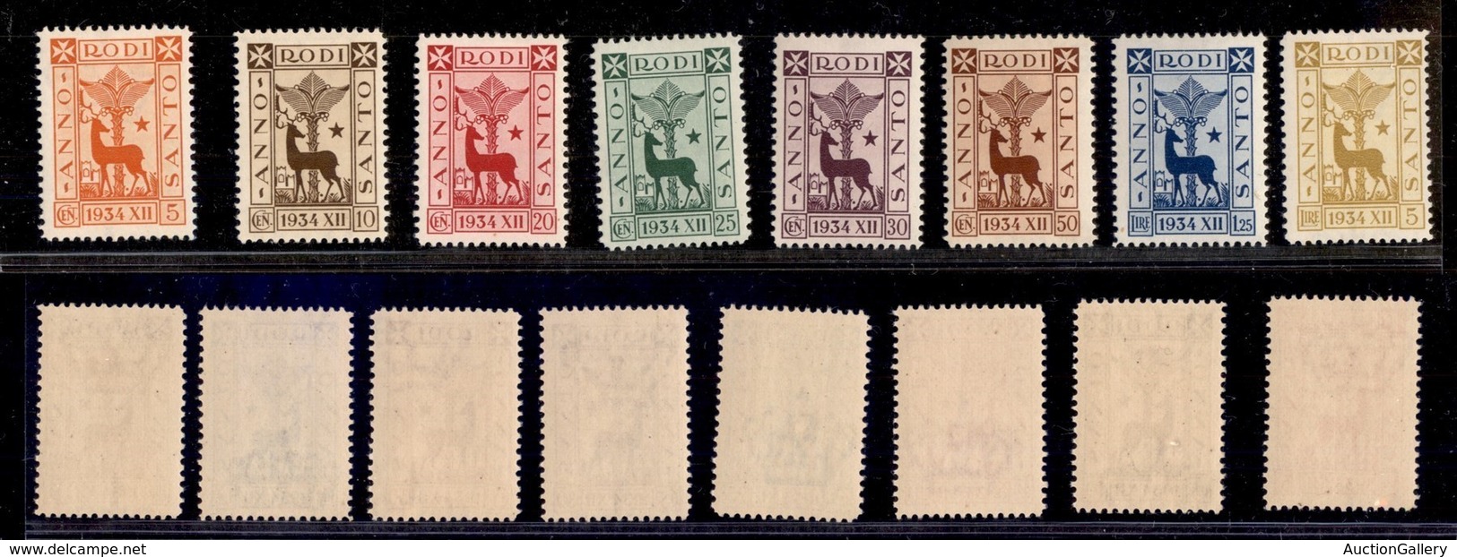 COLONIE - EGEO - EMISSIONI GENERALI - 1935 - Anno Santo (91/98) - Serie Completa - Gomma Integra (1500) - Sonstige & Ohne Zuordnung