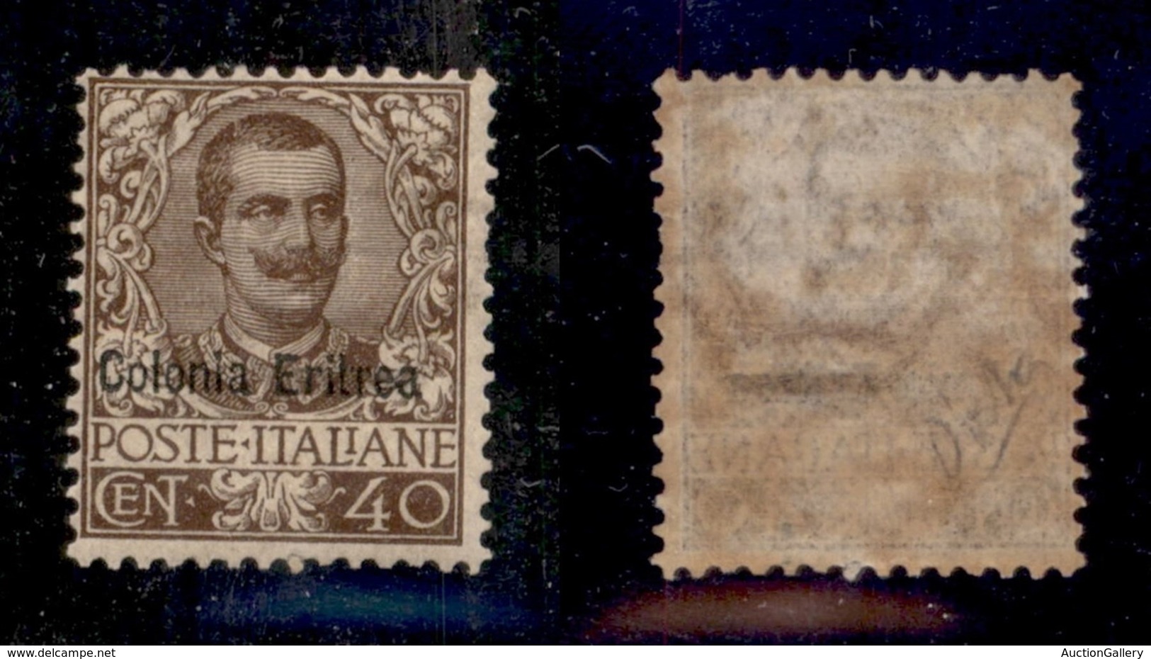 COLONIE - ERITREA - 1903 - 40 Cent Floreale (25) - Gomma Originale (650) - Sonstige & Ohne Zuordnung