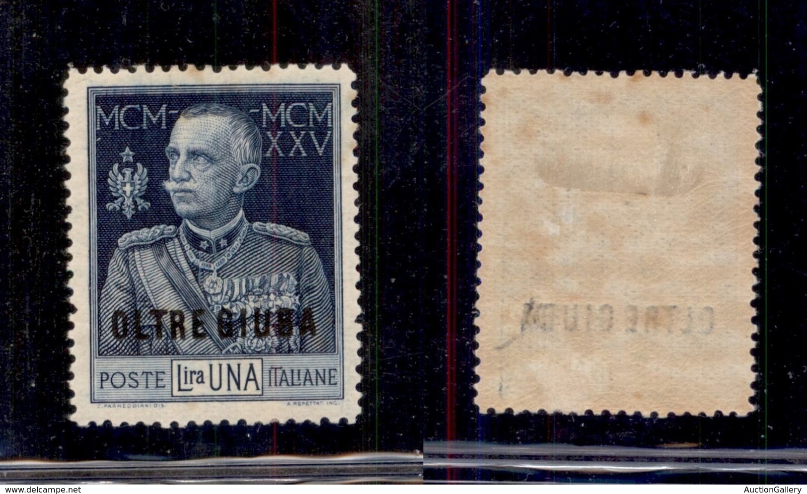 COLONIE - OLTRE GIUBA - 1925 - 1 Lira Giubileo (22 - Dentellato 13 1/2) - Gomma Originale - Ottimamente Centrato (1.200+ - Autres & Non Classés