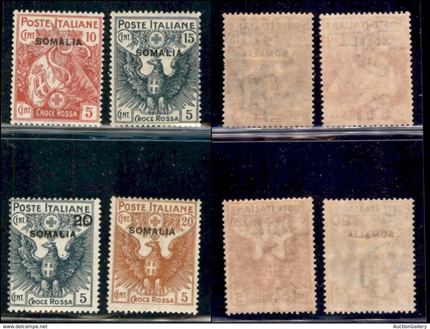 COLONIE - SOMALIA - 1916 - Croce Rossa (19/22) - Serie Completa - Gomma Integra (1000) - Sonstige & Ohne Zuordnung