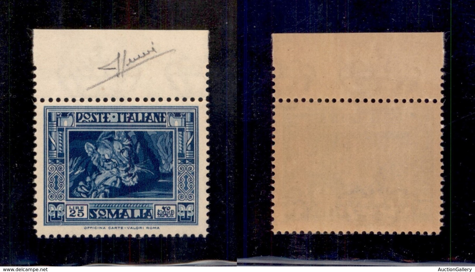 COLONIE - SOMALIA - 1937 - 25 Lire Pittorica (230) - Bordo Foglio - Gomma Integra - Ottimamente Centrato - Sorani (4000+ - Sonstige & Ohne Zuordnung