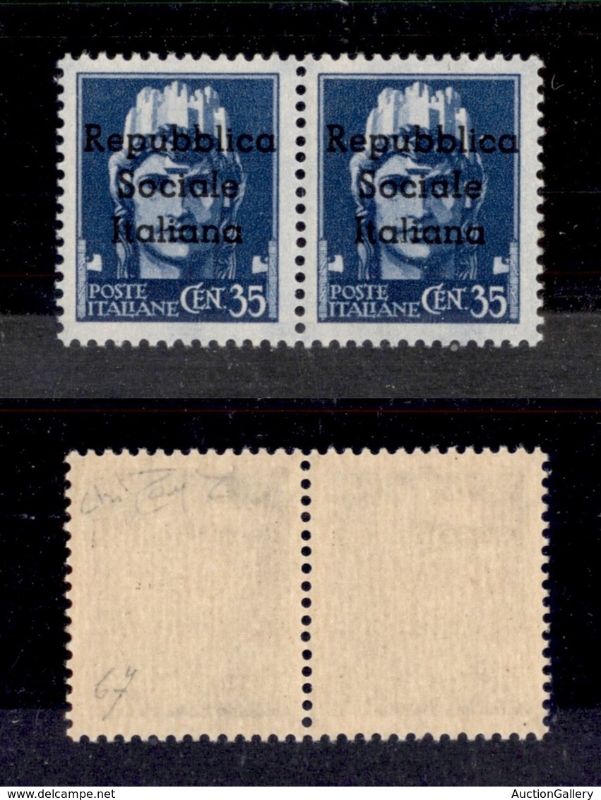 EMISSIONI LOCALI - TERAMO - 1944 - 35 Cent (5 + 5k) Con L Diversa A Destra (pos. 66/67) - Gomma Integra - Raybaudi + Cer - Other & Unclassified