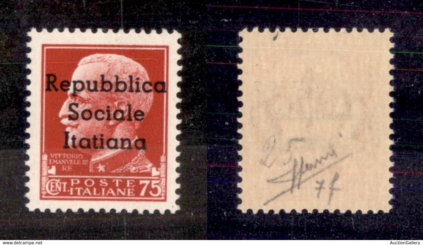 EMISSIONI LOCALI - TERAMO - 1944 - 75 Cent (7h) - Errore Itatiana - Gomma Integra - Sorani (4.500) - Other & Unclassified