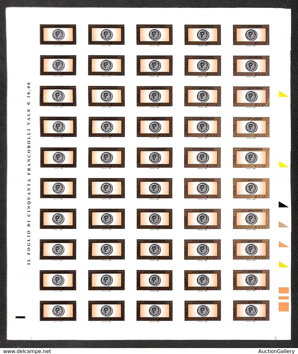 REPUBBLICA - POSTA ORDINARIA - 2006 - 60 Cent (2932A) Con Fustellatura Spostata In Basso A Cavallo Di Posta Prioritaria  - Other & Unclassified