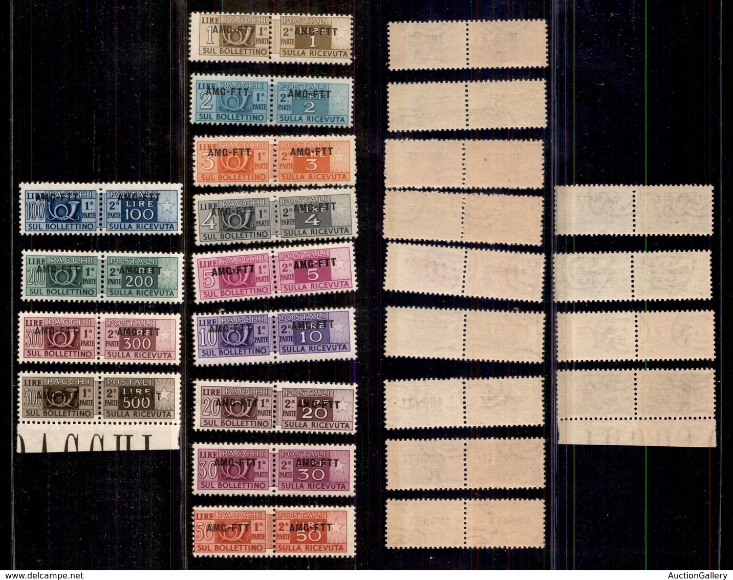 TRIESTE  - TRIESTE AMG FTT - 1949/1953 - Pacchi Postali (13/25) - Serie Completa - Gomma Integra  (400) - Autres & Non Classés