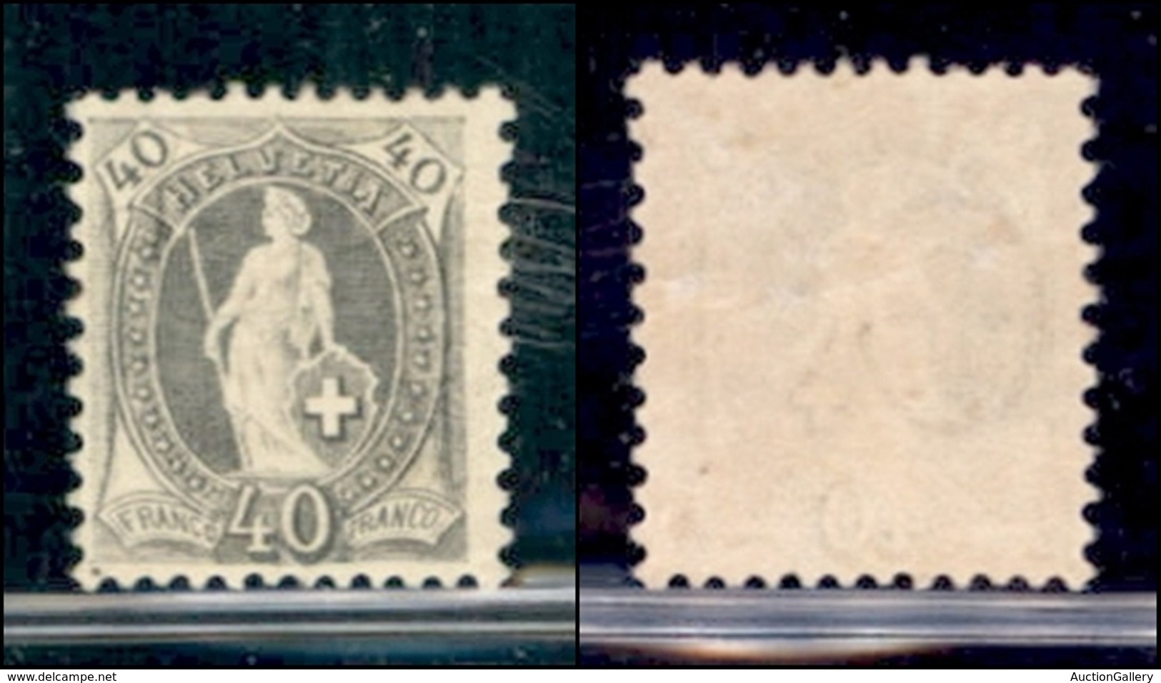EUROPA - SVIZZERA - 1882 - 40 Cent (61XAa) - Gomma Originale - Other & Unclassified