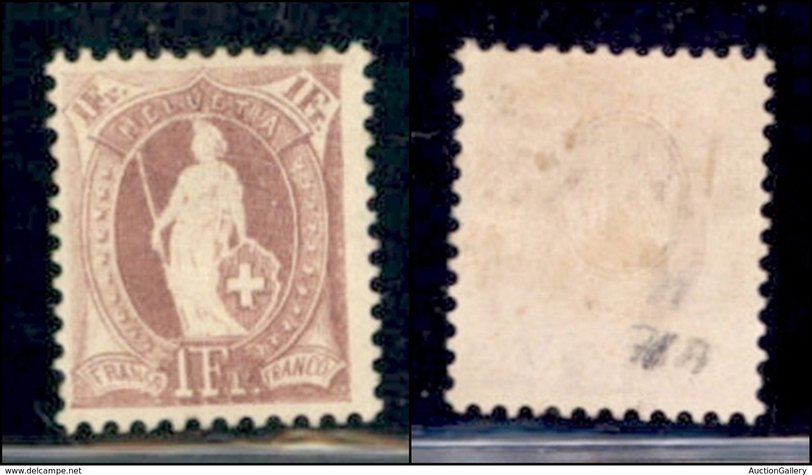 EUROPA - SVIZZERA - 1882 - 1 Franco (63XAb) - Gomma Originale - Autres & Non Classés