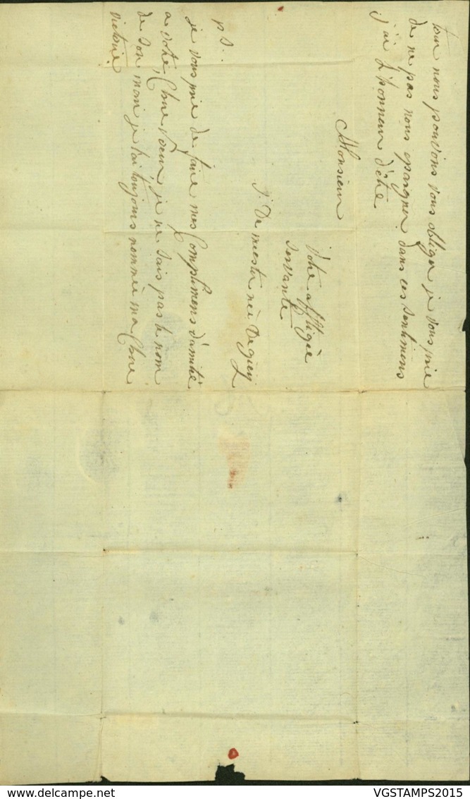 BELGIQUE LETTRE DATE DE MALINES 26/01/1823 + GRIFFE MECHELEN  VERS ENCHIEN  (BE) DC-5429 - 1815-1830 (Periodo Holandes)