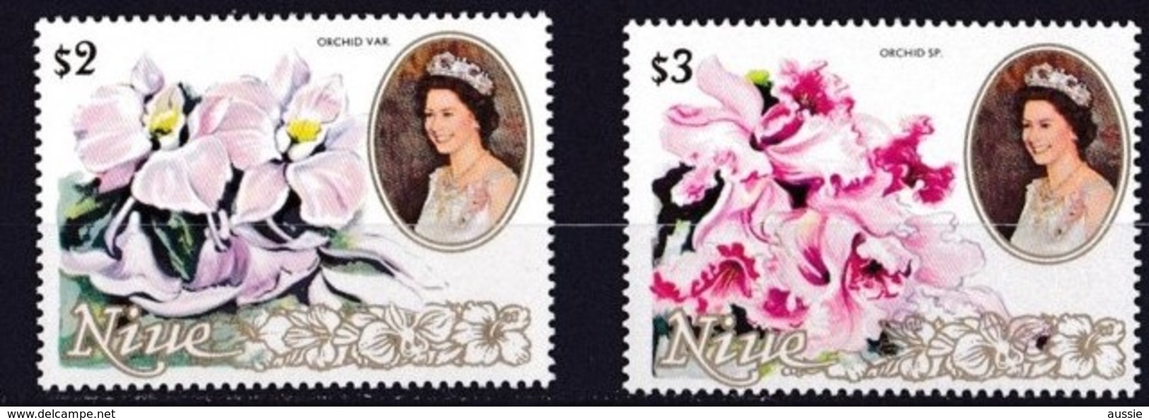 Niue 1981 Yvertn° 356-357 *** MNH Cote 13,75 Euro Flore Fleurs Flowers Bloemen - Sonstige & Ohne Zuordnung