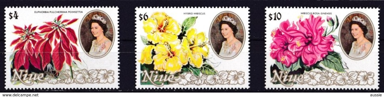 Niue 1981 Yvertn° 365-367 *** MNH Cote 38 Euro Flore Fleurs Flowers Bloemen - Niue