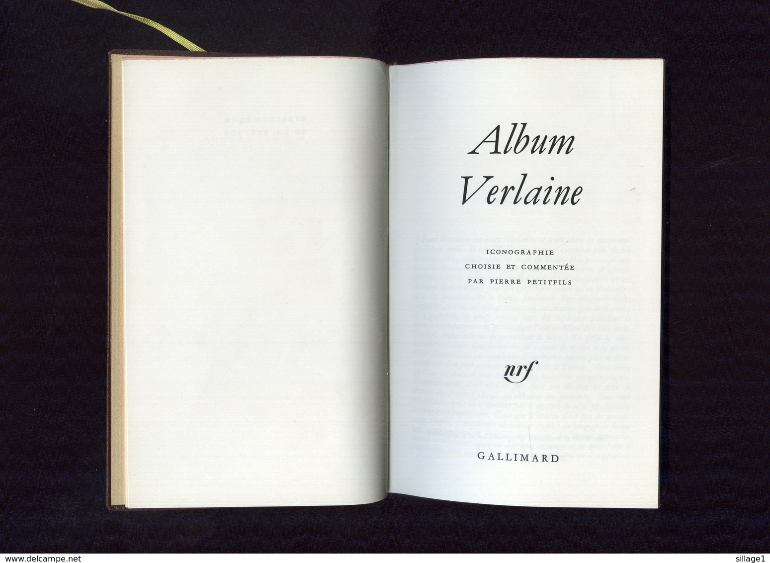 Album Verlaine De La Pléiade - 1981 -  Rare - La Pléiade