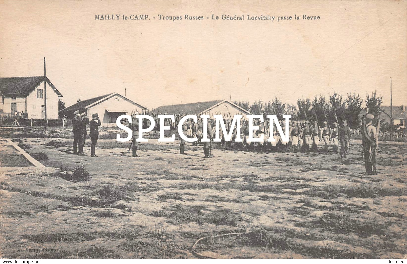 Troupes Russes - Le Général Locvitzky Passe La Revue - Mailly-le-Camp - RUSSIA - Mailly-le-Camp