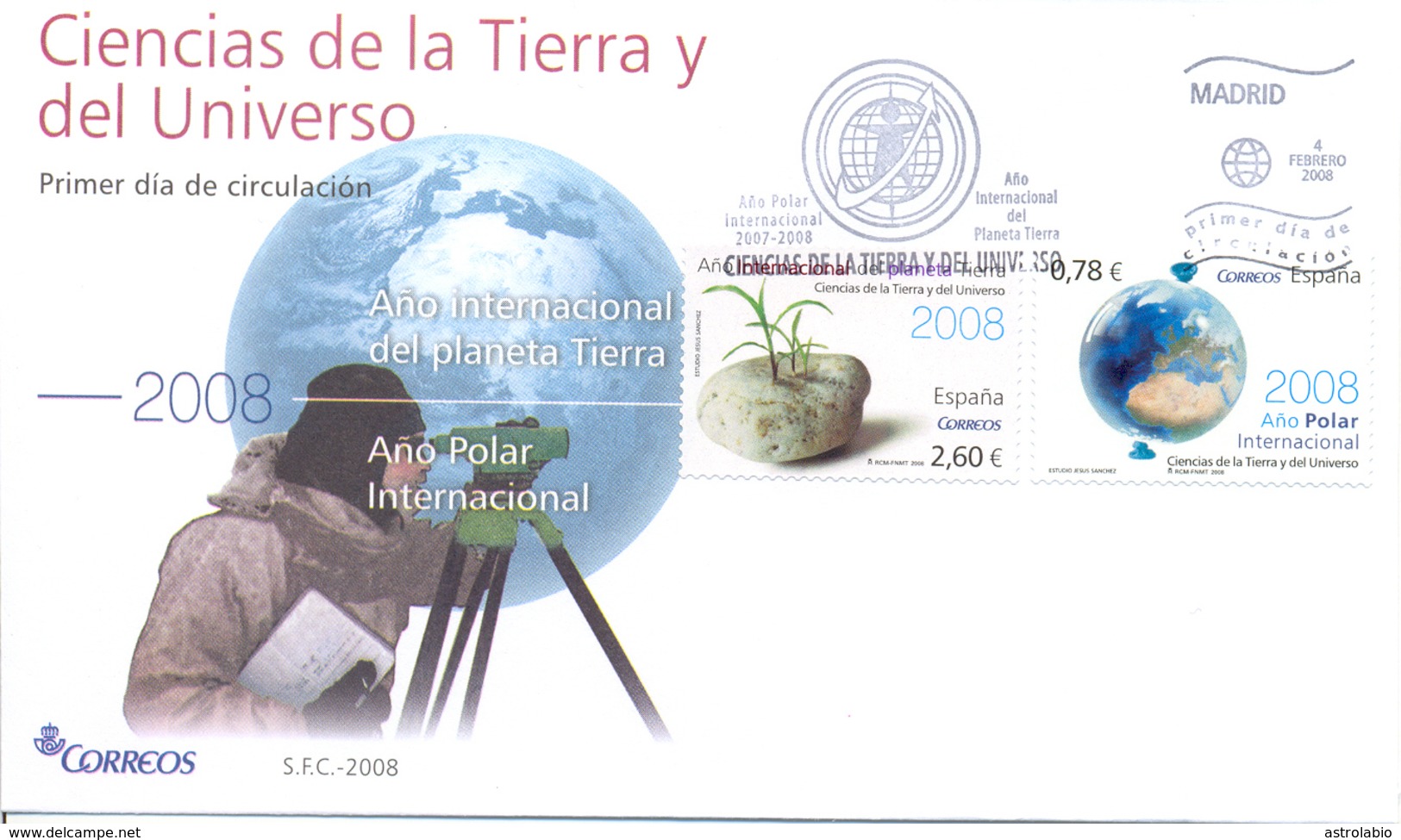 Espagne FDC 2008 " Année Polaire Internationale " - Año Polar Internacional