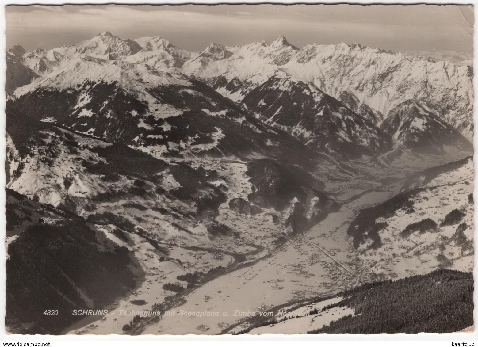 Schruns - Tschagguns Mit Scesaplana U. Zimba Vom Hochjoch - (1962) - Schruns