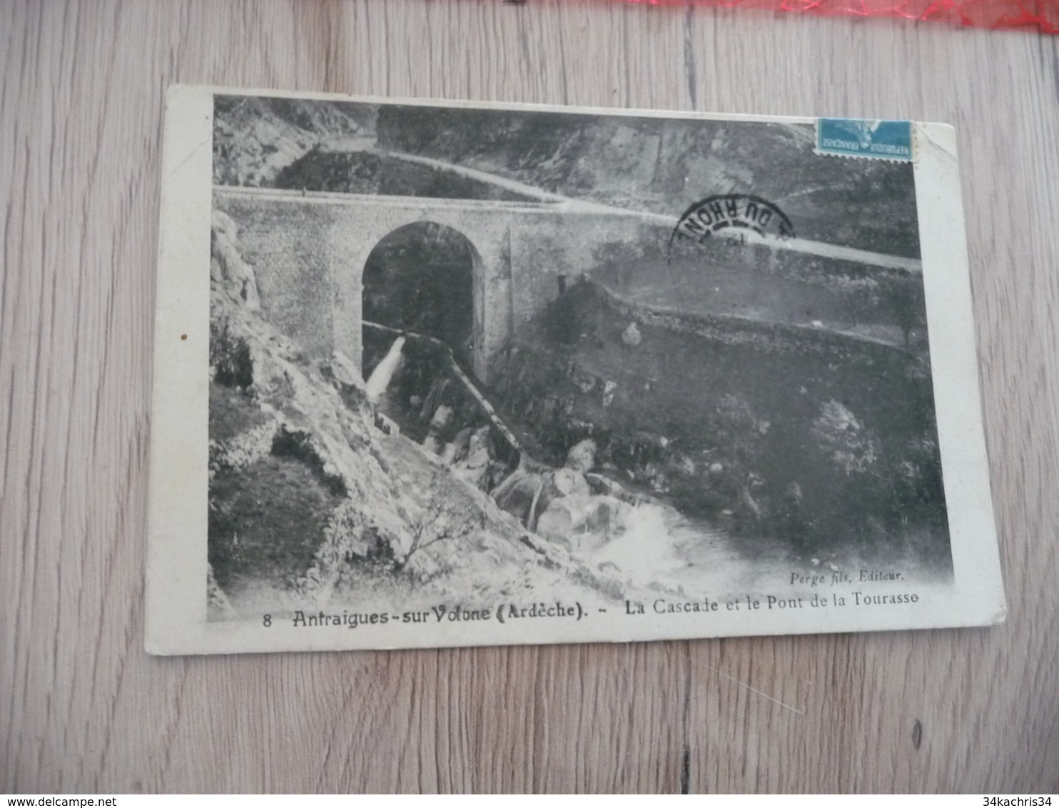 CPA 07 Ardèche  Antraigues Sur Volane La Cascade Et Le Pont De La Tourasse - Autres & Non Classés