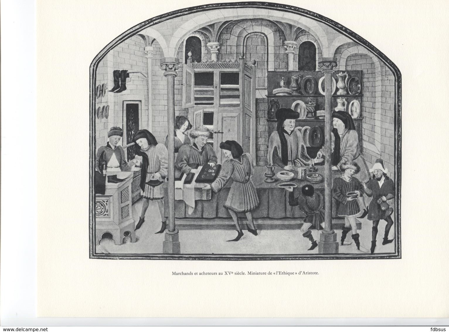 GRANDES FIGURES DE FRANCE - Marchands Et Acheteurs Au XVe Siècle - Minitaure De L'Ethique D'Aristote - Geschiedenis