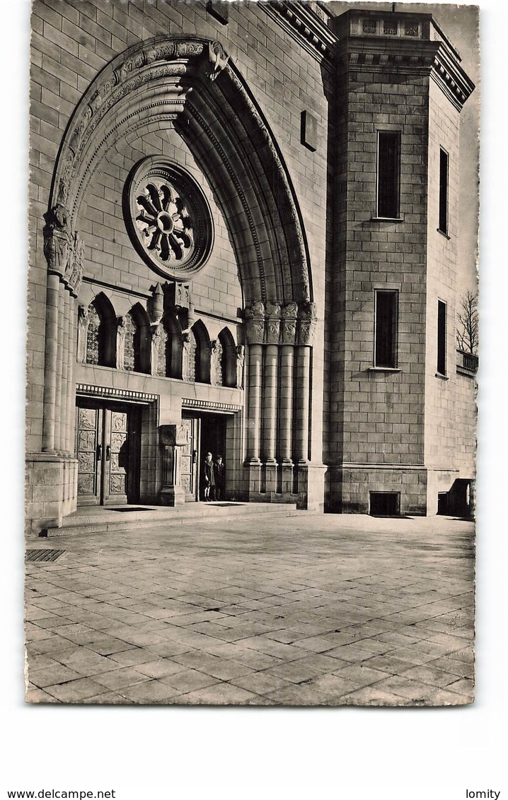 Luxembourg La Cathedrale Entrée Laterale CPSM PF + Timbre Cachet 1948 - Luxembourg - Ville