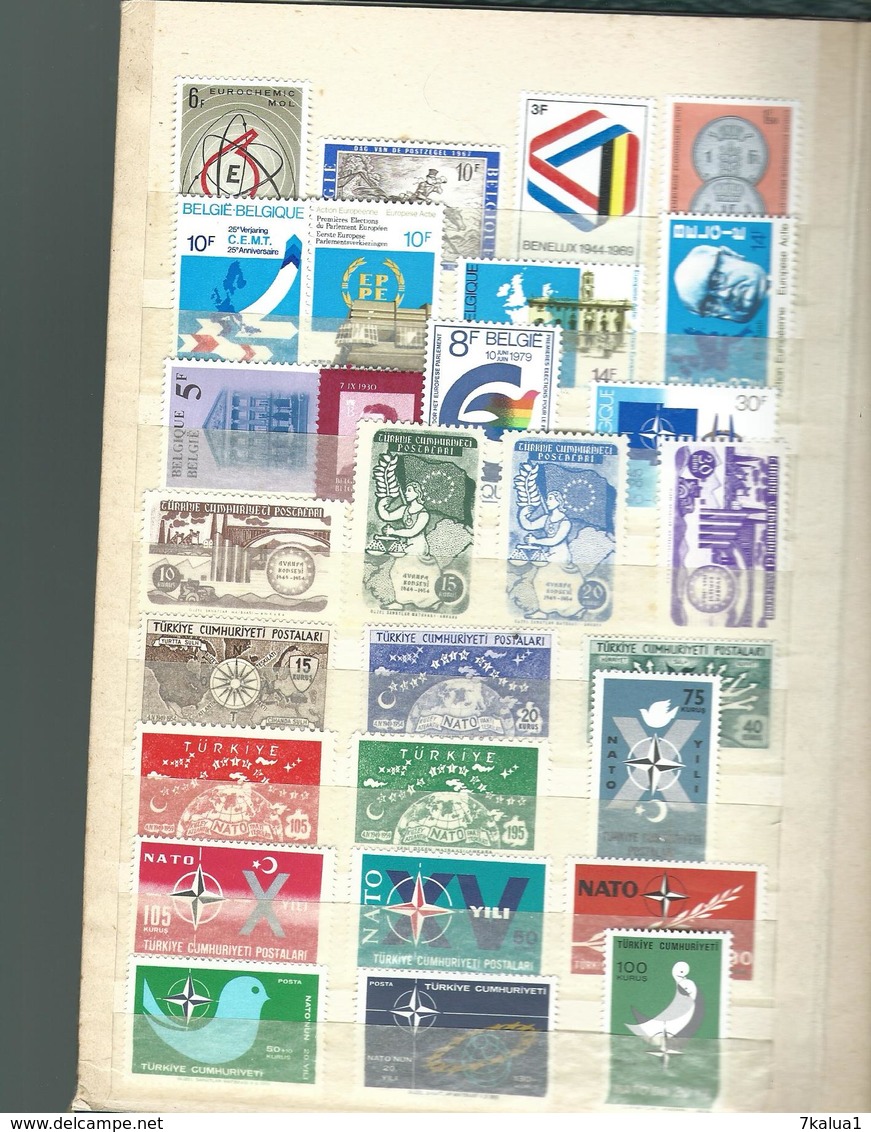 Lot De Timbres Neufs ** Divers Pays ( Europe Surtout)  Cote Environ 650 €. 14 Pages - Sammlungen (im Alben)