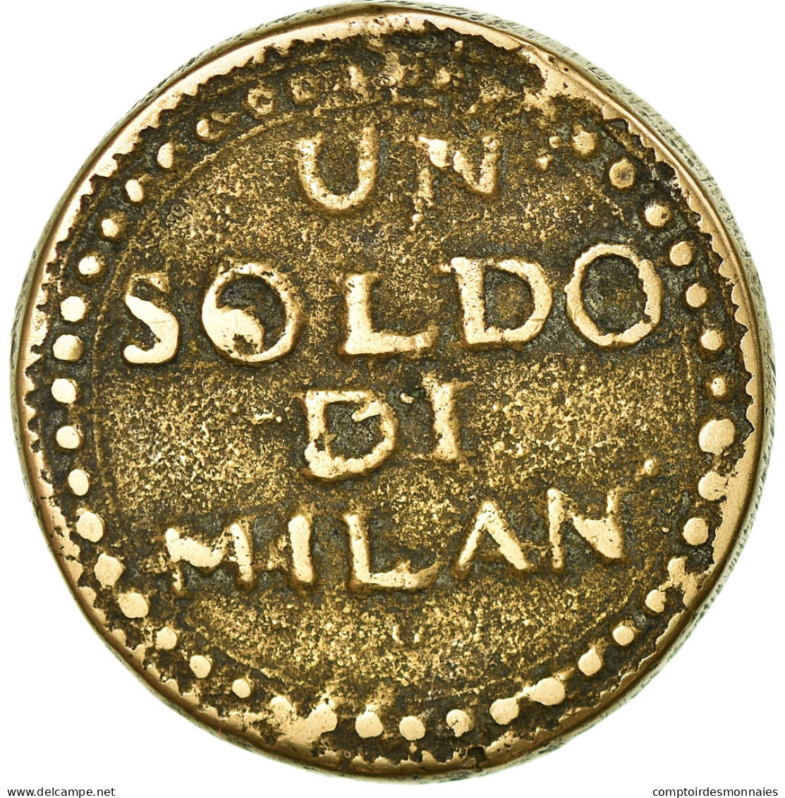 Monnaie, États Italiens, MANTUA, Soldo, 1799, Siège De Mantoue, TB+, Copper - Mantova