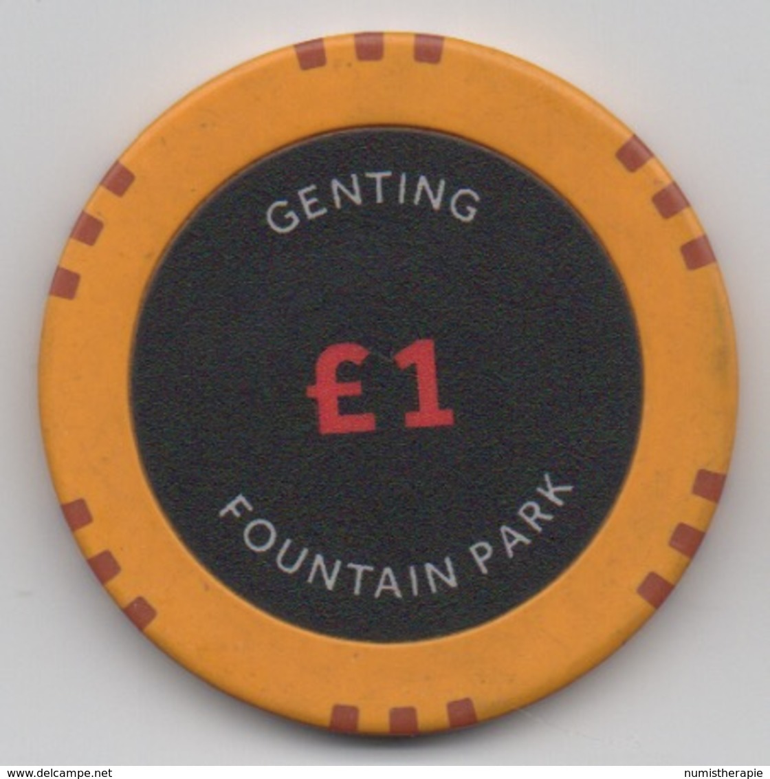 Jeton De Genting Casino : Foountain Park £1 - Casino